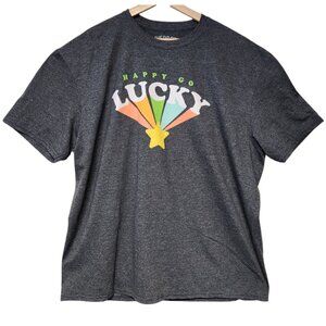 St. Patty's Day T-Shirt Women's Happy Go Lucky XXL Irish